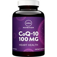 MRM Nutrition CoQ-10 100 mg - Ubiquinone Coenzyme Q-10 Supplement for Heart Health, Antioxidant and 