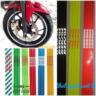 Motorcycle Rim lis sticker Motorcycle Rim lis Reflective On