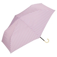 【DIRECT FROM JAPAN】Wpc. Folding Umbrella Bright Stripe Mini for Rain and Shine 50cm Lightweight 170g