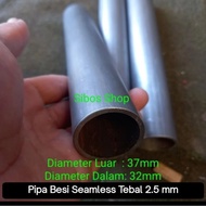 Seamless Iron Pipe Od 37mm Id 32mm Thickness 2.5mm Length 20cm to 150cm