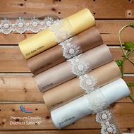 0.5m Premium Soft Cavallic Duchess Satin Luxurious Bridal Matte Satin Ironless Kain Pasang Terkini B