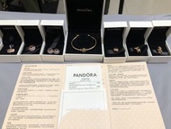 Pandora 潘朵拉 玫瑰金c環1號+各種串飾