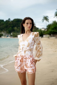 Sloane shorts - Red leopard