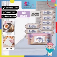 (80's x 12 Packs) Kitchen Cleaning Wipes Kitchen Wipes Degreasing Lap Pembersih Dapur