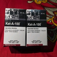 Ket-A-100 Ketamin Obat Hewan Injection & Anestesi - Ketamil