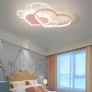Children Room LED Ceiling Lamp Girls Lighting Fixture 68W Tricolor Bedroom Light