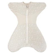 GROWNSY Transitional Swaddle Sleep Sack 6-12 Months, Starfish Design Baby Swaddle Sack, Dual-Zipper 