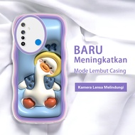 Jasouwe Realme 5 5i 5s 6 6i 6S 7i C17 8 8i 9 11 pro plus 9i latest HP casing 3D D.Duck Pattern Quest