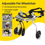 Adjustable Pet Wheelchair Walk For Handicapped Puppy Cart Cat 宠物轮椅 义肢