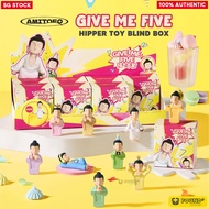 【SG GENUINE】 Amitofo Fo了U Give Me Five Series Hipper Desk Toy Blind Box Gift Action Figure Computer