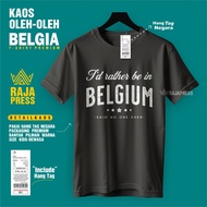 BELGIUM BELGIUM GHENT BRUGES SOUVENIR T-SHIRT WITH HANG PREMIUM COTTON 30S SOUVENIR PREMIUM GIFT