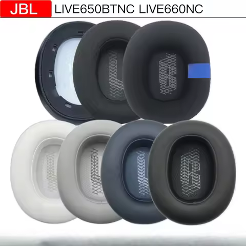 Replacement Ear Pads for JBL LIVE650BTNC LIVE660NC Headphones Soft Foam Cushion Cover