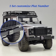 RC CAR PLATE NUMBER - 1:12 D90 MN99 MN99S RC Car