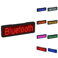 P.K.YO-Bluetooth LED Name Badge Rechargeable Light Sign DIY Programmable Scrolling Message Board Dis