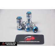 RAYS FORMULA BOLT WHEEL NUT LOCK SET SILVER BLUE