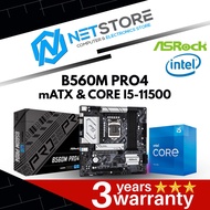 PWP ASRock B560M PRO4 mATX & INTEL CORE I5-11500 PROCESSOR
