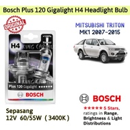 For Triton MK1 2007-2015~ 2 Pcs/1 Pair 3400K 12V H4 BOSCH Plus 120 Gigalight Mentol Lampu Depan Kere