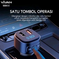Vivan CAR CHARGER VBT01 18W HD CALL USB MUSIC PLAYER BLUETOOTH And CAR CHARGER TRANSMINTTER BLUETOOTH 5.0 Official Warranty