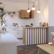 SB Design Square KUCHE ตู้ไอส์แลนด์ ขนาด 120 ซม. รุ่น SO-BA สีขาว (120x60x85 ซม.)