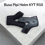 KYT R10 helmet cheek foam KYT R10 helmet foam (plastic buttons)