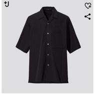 Uniqlo +j系列 黑色開襟襯衫