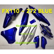 SUZUKI FX110 BODY COVER SET ( 272 BLUE / HITAM / MAROON ) HLD MADE IN MALAYSIA