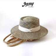 Mũ Cói Gaucho Quảng Châu Cao Cấp JCB10 Jussy Official Kiểu Nón Cói Rộng Vành Đi Biển Fomr Chuẩn Đẹp