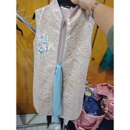 Little glam brocade vest dress size L