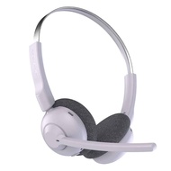 JLab Go Work Pop On-Ear Wireless Headset, Lilac, 50+ Hours Playtime, Bluetooth Multipoint, Rotating 