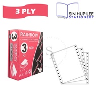 RAINBOW Computer Form 3PLY / 3PLY 2UP NCR 9.5" x 11"