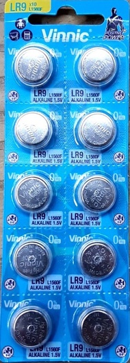 ถ่านกระดุม Vinnic LR9 L1560F Lr625 px625. 1.5V ของแท้ ใช้กับกล้องเฉพาะทาง