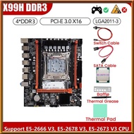 [chasoedivine.] X99H Desktop Motherboard+E5 2673 V3 CPU+Thermal Grease LGA2011-V3 B85 DDR3X4 ECC Slo
