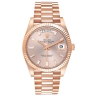 Rolex Rolex President Day-Date (Reference 228235). A 40mm rose gold diamond set automatic wristwatch