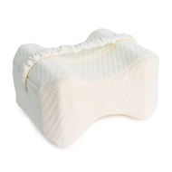 泡棉腿枕、帶舒適帶的矯形腿枕、用於背部、坐骨神經痛、臀部、膝蓋、懷孕和側睡支撐的記憶泡棉枕頭