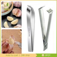 [Ihoce] 2Pcs Tweezers Garlic Food Tweezers Cooking Tweezers for Cooking Easy to Use Flat and Slant Tweezers