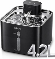 4.2L 無線智能感應寵物飲水機 | 304不鏽鋼，五重過濾，5000mAh 60日續航，靜音，貓咪飲水機，貓水機，狗狗飲水機，狗水機，寵物水機，智能餵水器，大容量，真無線水機