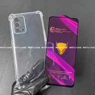 Oppo A74 4G / OPPO A74 (4G) / Oppo A95 4G Case and Tempered Glass - TSCS Shockproof Transparent Type