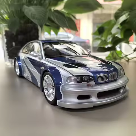 In Stock DCM Die-cast 1:18 Scale BMW M3 GTR E46 Need For Speed ​​simulation Alloy Static Car Model