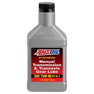 AMSOIL 100% Synthetic SAE 75W-90 / 75w90 MANUAL TRANSMISSION & TRANSAXLE GEAR LUBE / Gear Oil – API 
