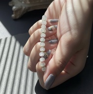 冰種翡翠算盤珠手鍊手珠 | 天然緬甸玉A貨翡翠 | 送禮