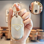 High-End Womens Key Cover Suitable for Mercedes-Benz C260L C200L Glk300 GLE450 Durable TPU Car Key C