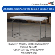 [Readystock] Foldable Banquet Table / Folding Table / Meja Lipat Niaga 4' x 2'
