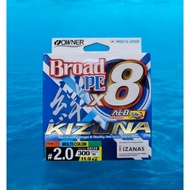 OWNER KIZUNA BROAD PE X8 BRAIDED LINE 300M