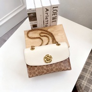 COACH 蔻馳30585山茶花Parker經典系列鏈條包