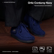 Voyagegstuffofficial - Ortiz Corduroy Navy Chungky Wallabee