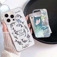 Oceans of fish and seashells Casing hp iphone 15 11 13Pro Max 14 Plus 11 12 13 iPhoneX Xs Max XR 11P