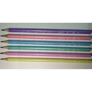 Fancy colourful triangle 2B pencil / pensel 2B