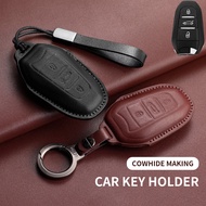 Peugeot car key Case cover for 208 3008 308 508 408 2008 307 4008 leather protection car Accessories