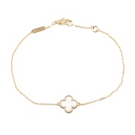 [มือสอง] กำไลข้อมือ Van Cleef & Arpels Sweet Alhambra ทำจากมุก รุ่น VCARF68800 รอบคอ 15.5/17 ซม. ทอง