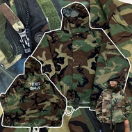 แจ็คเก็ตวินเทจ Chemical Protective M81 US Woodland Camo Coat Jacket แจ็คเก็ตเดินป่า แจ็คเก็ตทหาร ทหา
